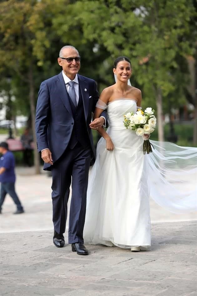 La novia con su papá, Álvaro Barrera Segovia 