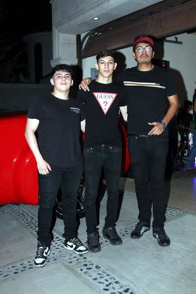 Samuel García, Emiliano Morales y Alejandro Téllez