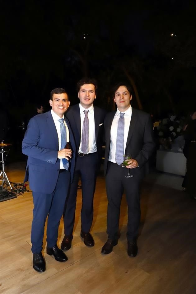 César Treviño, Juan Pablo Treviño y Rodrigo Segovia