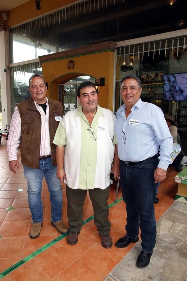 Juan Manuel Garza, Ramiro Gallegos y Fernando Torres