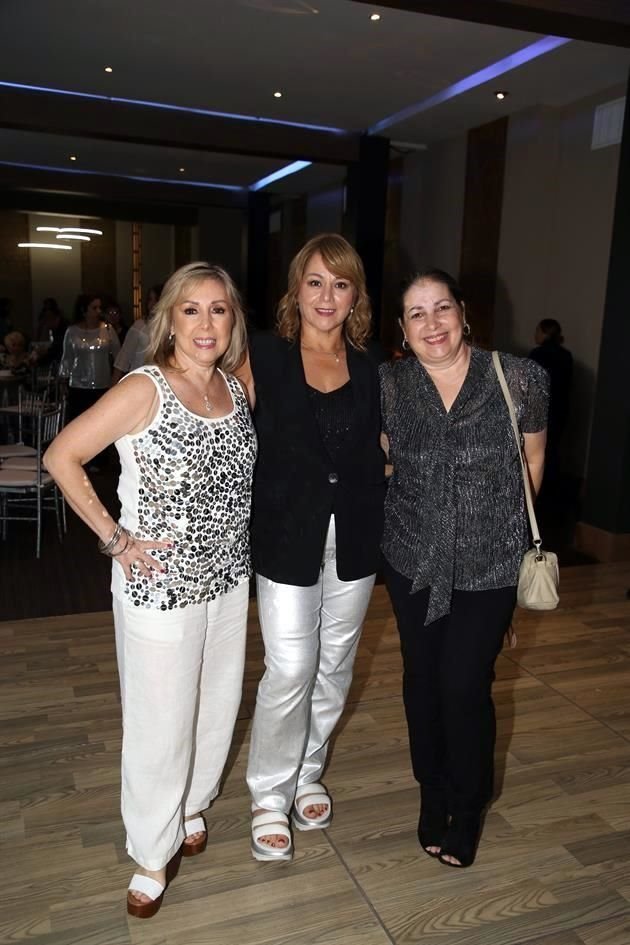 Martha López González, Marilú Gutiérrez y Roxana Alanís