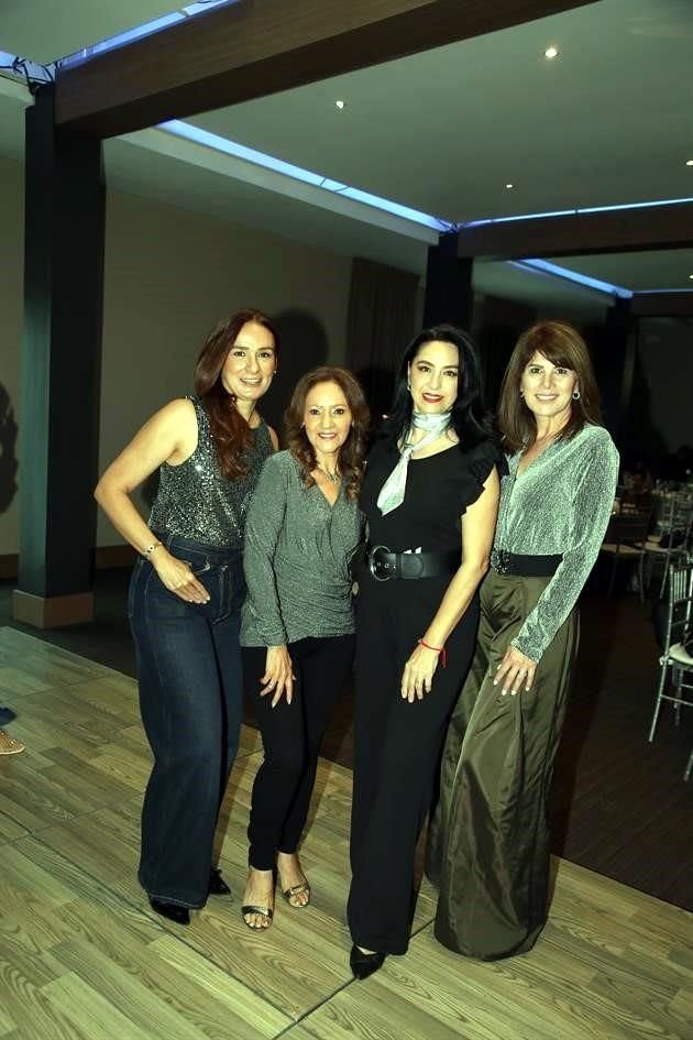 Magaly González, Silvia Elizalde, Teresa Martínez y Flor Villarreal