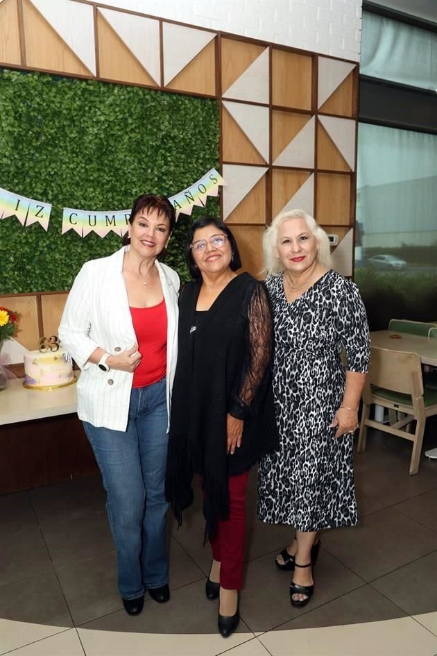 Elva Alicia Báez, Lupita Alvarado y Rosa Nelly Treviño