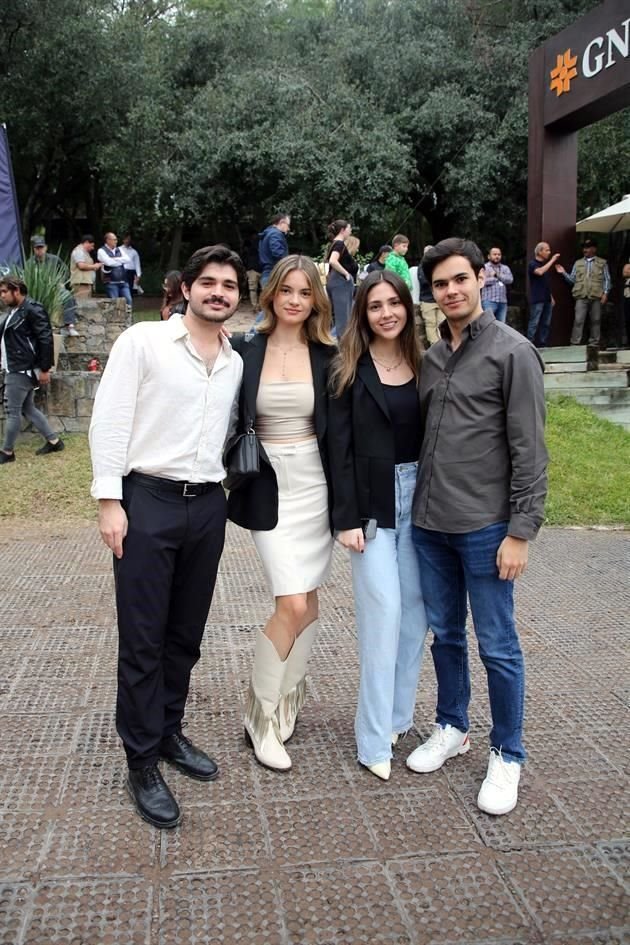 José Miguel Campillo, Andrea Carmona, Bárbara Ruiz y Juan Castañeda