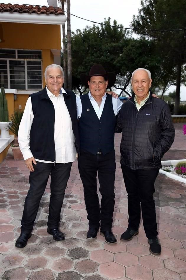 Lombardo Guajardo, Jorge Montemayor y Javier Doria