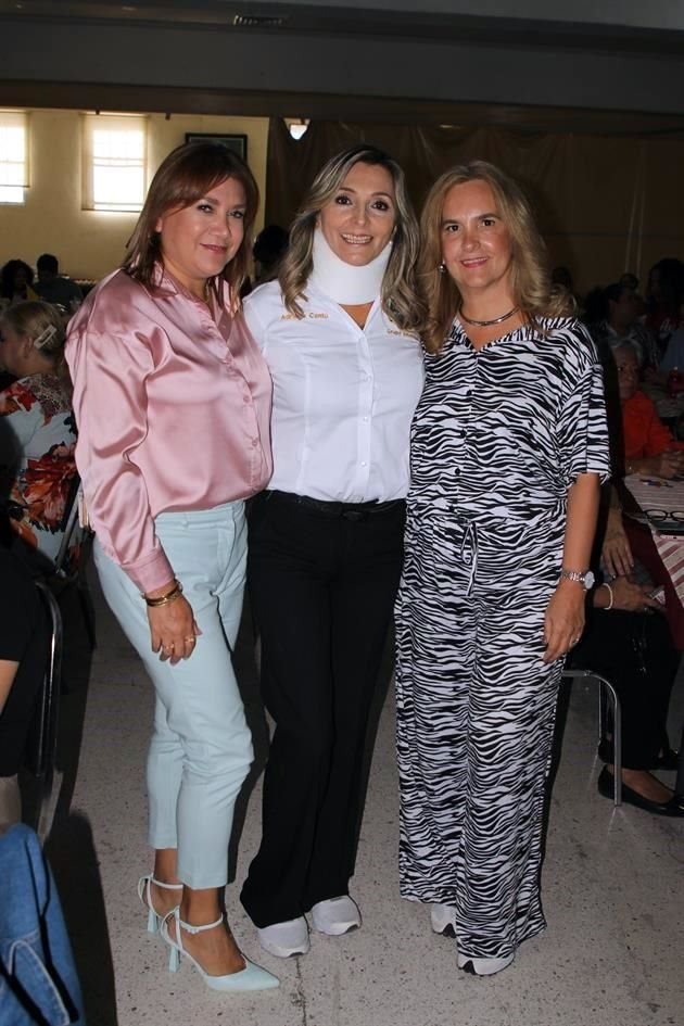 Vero Valencia, Adriana Cantú y Laura González de Brieño