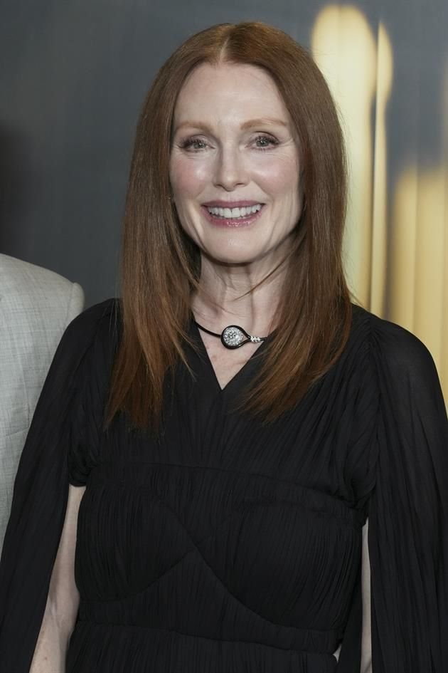 Julianne Moore, siempre sonriente.