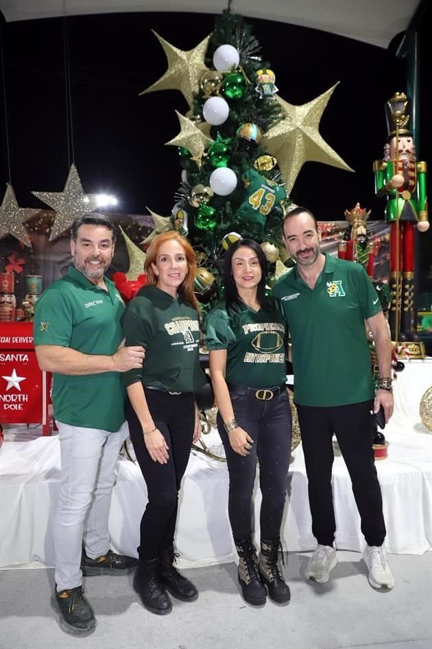 Gerardo Oyervides, Dulce Perdomo de Oyervides, Maribel Martínez de Labastida y Jesús Labastida, vicepresidentes y presidentes del Club Avispones