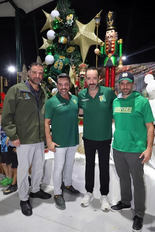 Prax Cantú, Gerardo Oyervides, Jesús Labastida y Marcelo Fernández