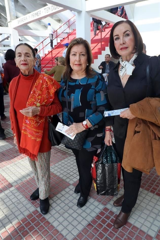 Rosario Zambrano, Blanca Laura Gutiérrez y Minerva Serna