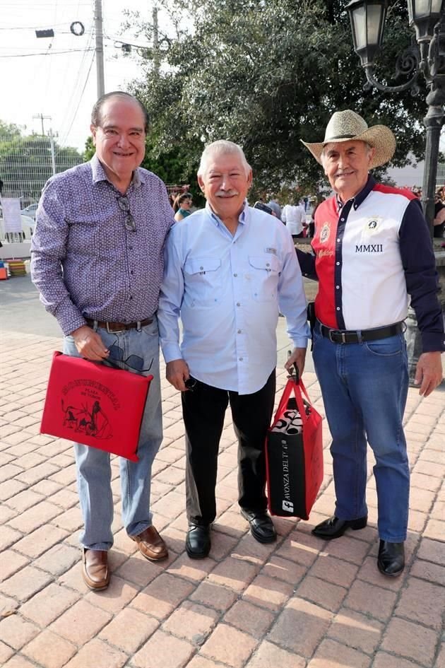 José Manuel de la Fuente, Rubén Leal y Óscar Fuentes