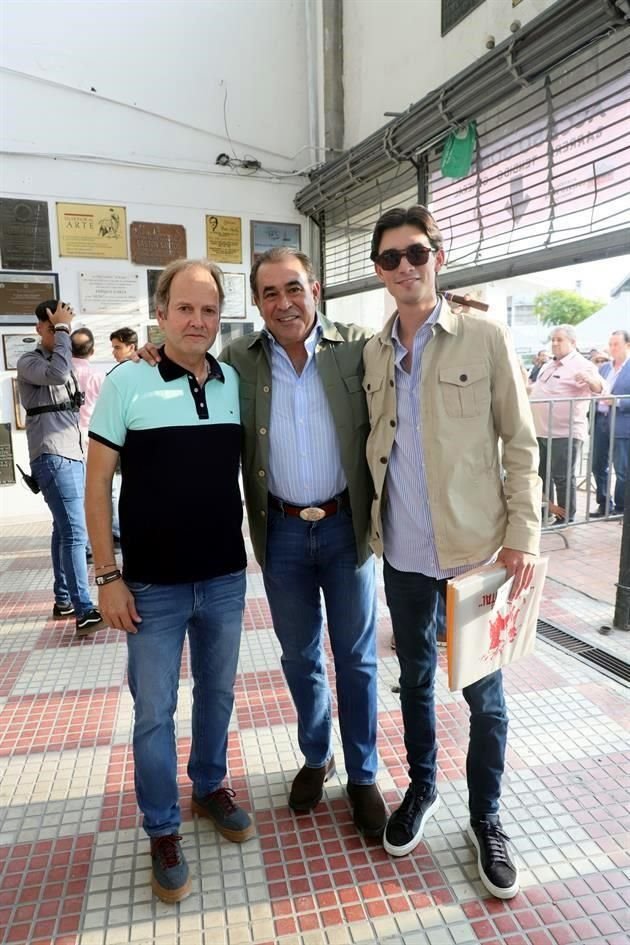 Mael Cantú, Rodolfo Amescua y Emilio Amescua