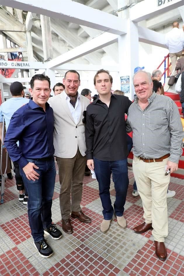 Carlos Alatorre, Adrián Páez, Diego Domínguez y Roberto Domínguez