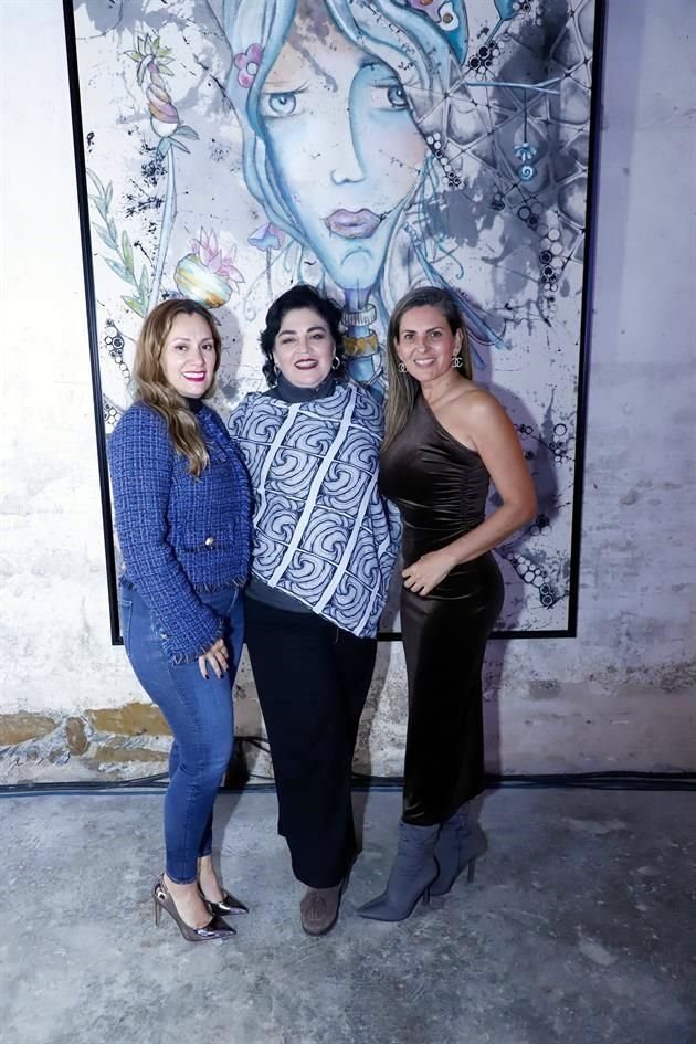 Rocío Morales, Verónica Vázquez y Cruz María Cantú