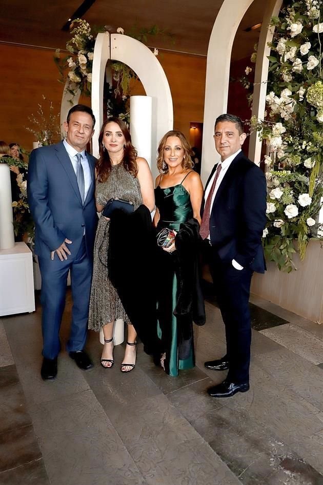 David Fernández, Mónica Morales, Laura Carrillo y Roberto Villarreal