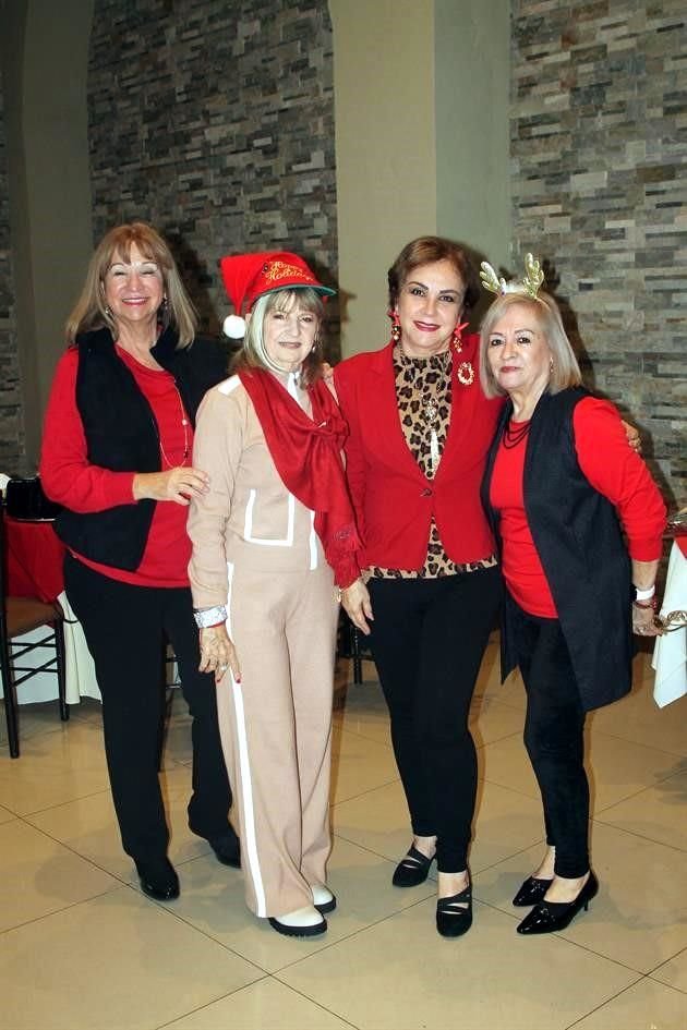 Aurora Cepeda, Lilia Treviño de Salinas, Alma García y Corina Espinoza