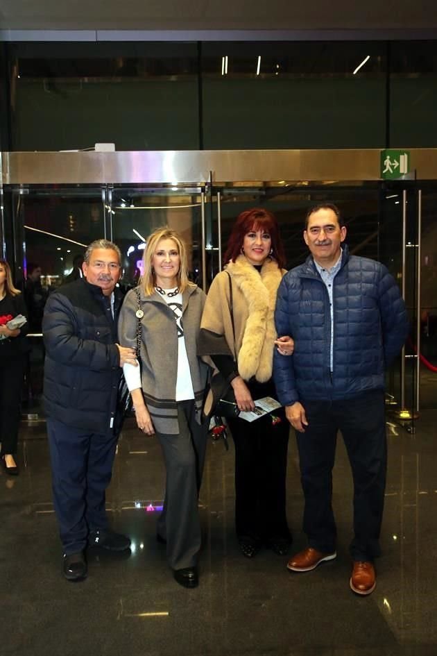 José Antonio Quiroga, Soraya de León, Imelda de León y Jesús Garza