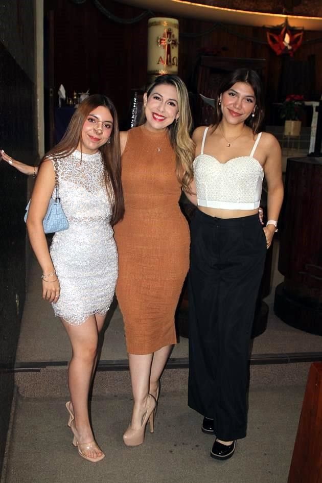 Jéssica Sandoval,  Julieta Lozano y Julieta Sandoval