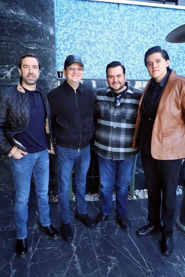 Eduardo García, Octavio Elizondo, Jorge Ancer y Manuel Gallardo