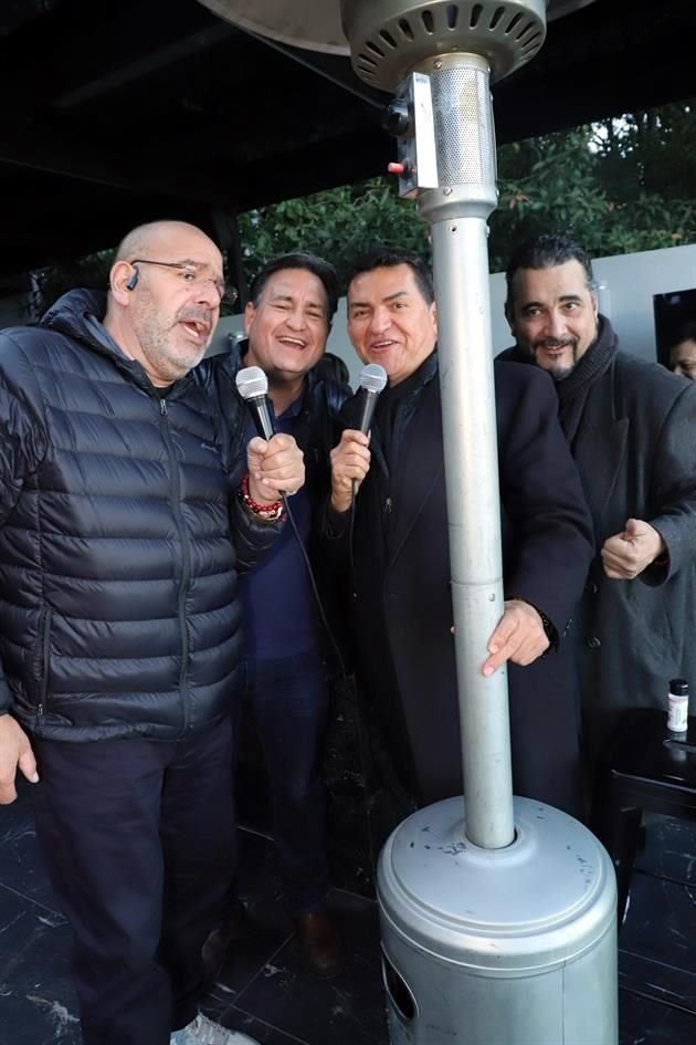 Marcial Herrera, Roberto Colyer, Aldo Torres Villarreal y Abraham Góngora