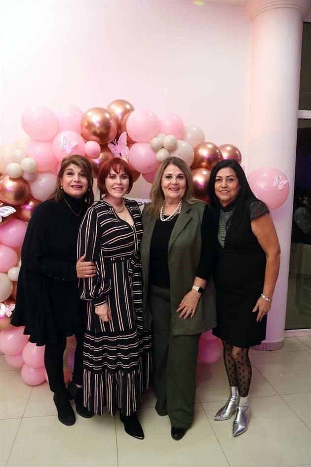 Cristy Martínez, Judith Cerda de Garza, Carmen Cantú y Juan y Valadez