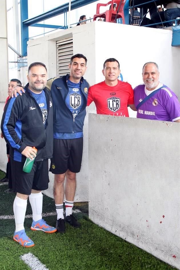 Óscar Sánchez, Jorge Meraz, Miguel Garza y Jaír Gracia