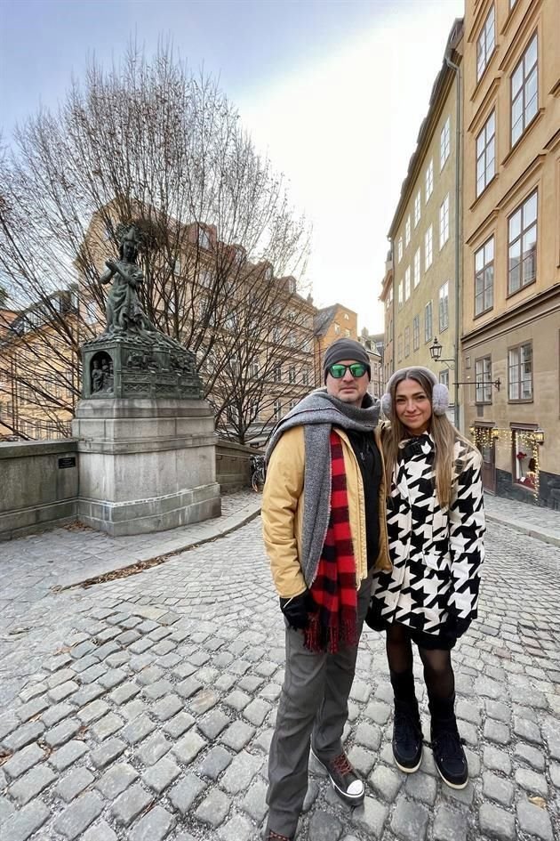 Jorge Chapa y Katalina García, en Estocolmo, Suecia