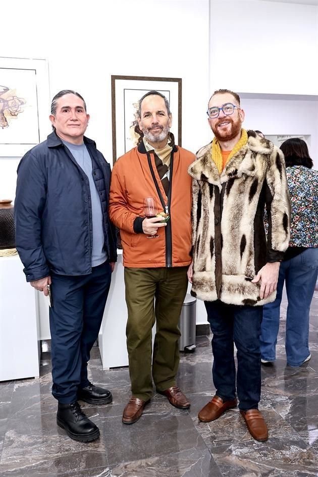 Armando González, Gilberto Cantú y César Peralta