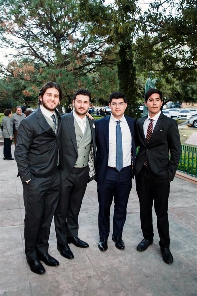 Marcelo Elosua Letayf, Andrés Elosúa Letayf, Gonzalo Chapa Elosúa y Emiliano Garza