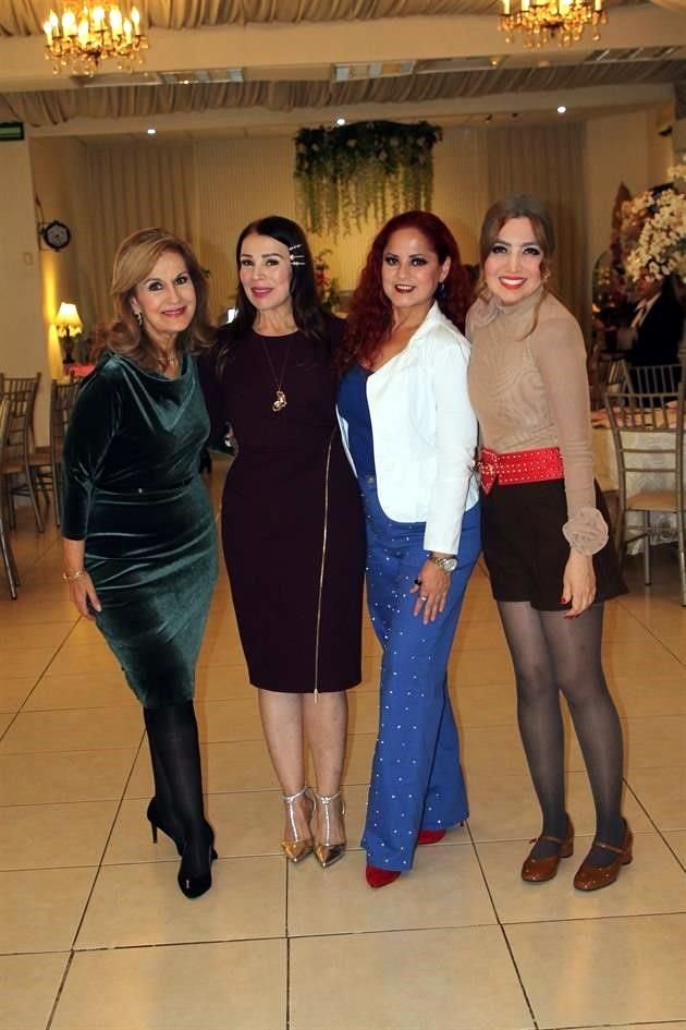 Adriana Cantú de García, Edith Garza, Esperanza Guandique y Wendy Vanessa Cortez