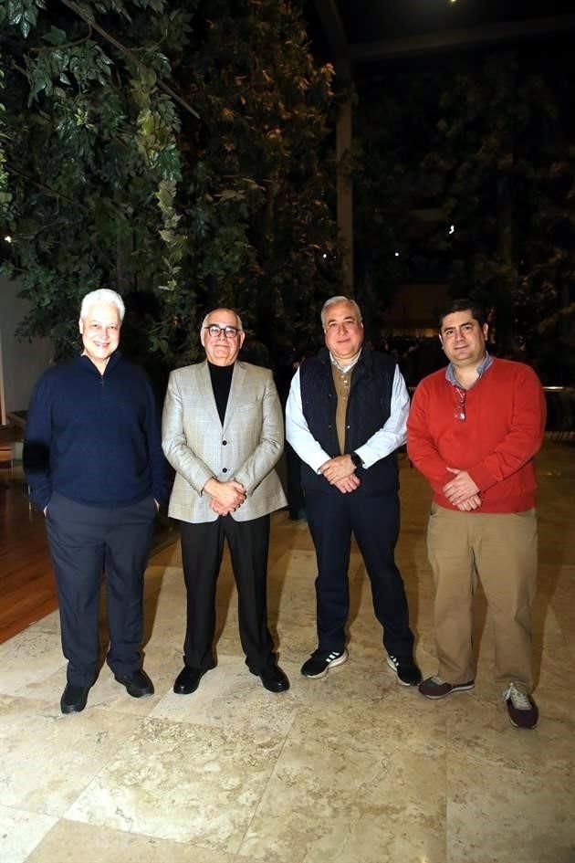 Gerardo Puertas, Javier Guajardo, Luis Quiroz y Carlos Palacios