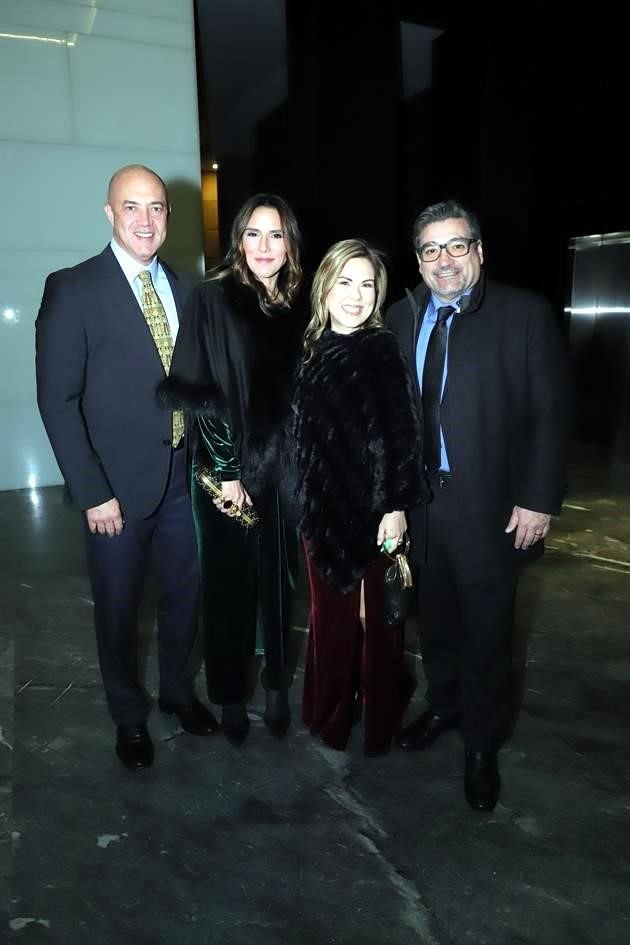 Carlos Fenton, Rocío Garza, Fernanda Cantú y Eduardo Cantú