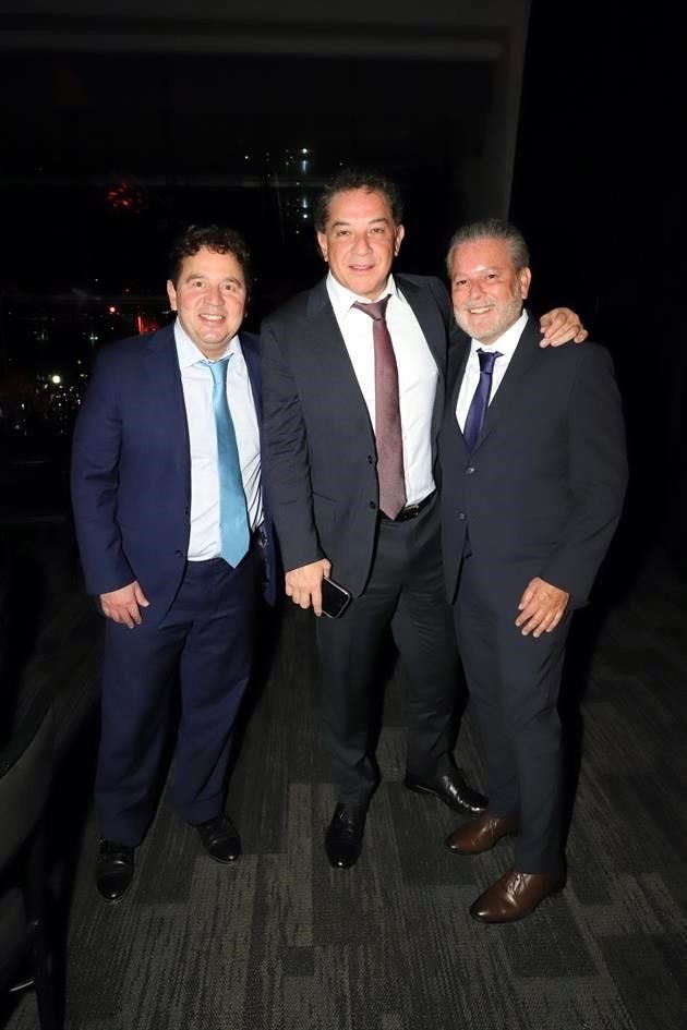 Alejandro González, Luis Cárdenas y Miguel Villanueva