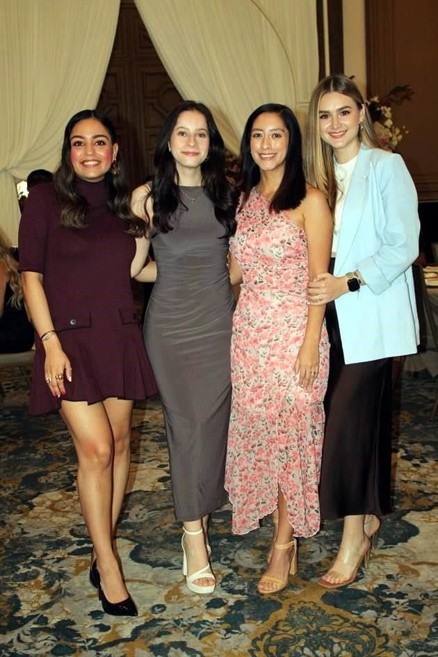 Roxana Martínez, Diana Puente, Karen Ortiz y Celeste Ramón