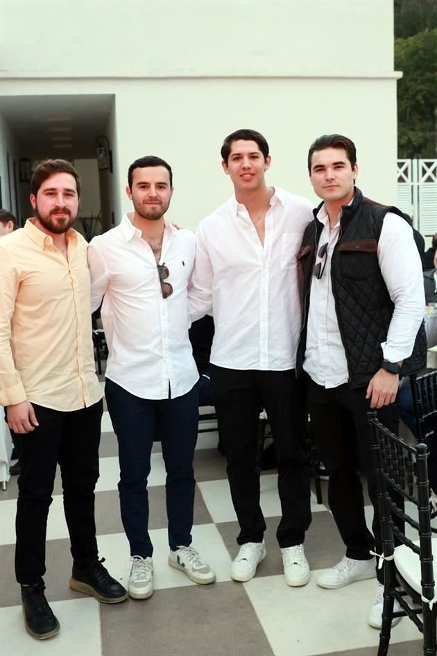 Alejandro Carbajal Pedraza, Omar González Pedraza, Mauricio Mercado y Daniel García