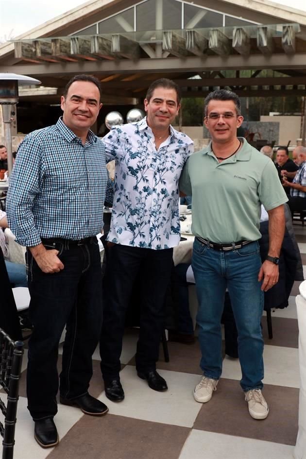 Alberto Tamez Garza, Homero Martínez y Francisco Arizpe