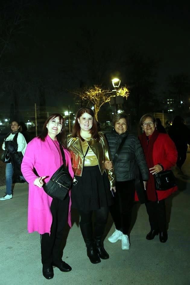 Ana Cecilia Serna de Madero, Cecy Madero de De la Garza, Cecilia Medina y Martha Medina