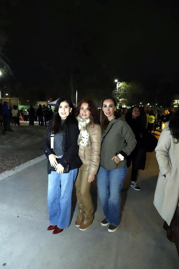 Rocío Tamez, Laura Rojas y Lorena Galindo