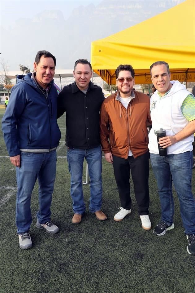 Daniel Ortega, Jorge Luis Hinojosa, Adrián de León y Jonathan Rodríguez