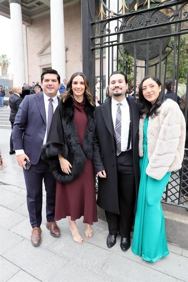 Tomás Rosales, Dinorah Cantú, Emilio Bolaños y Valeria Salinas