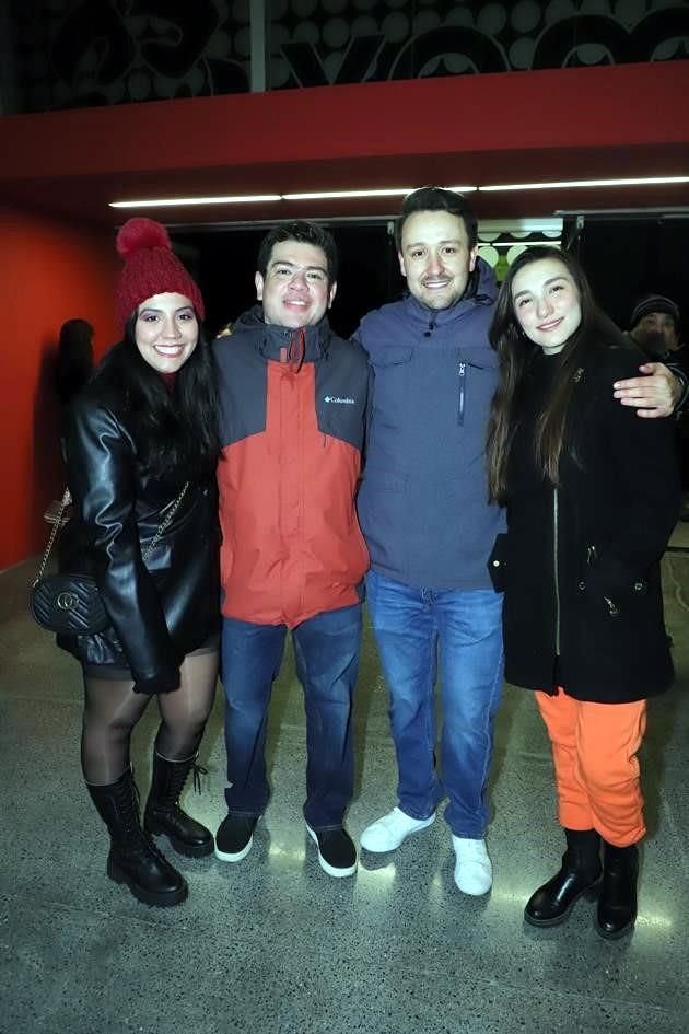 Alejandra González, David Anguiano, Orlando Miramontes y María Alejandra Chadid