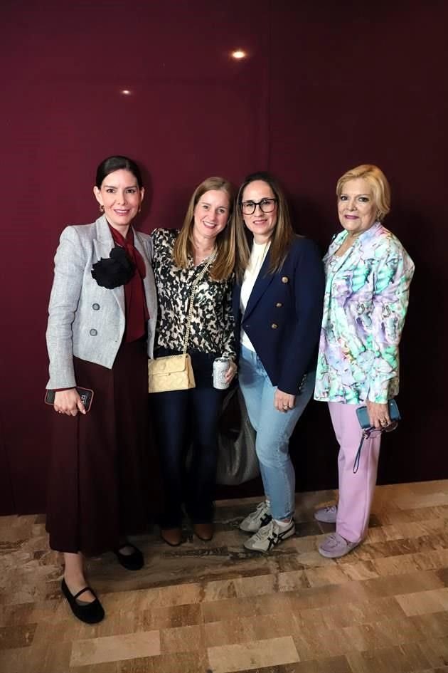 Mónica Martínez de De la Garza, Carla Ríos de Huerta, Alejandra Guzmán y Carmen Cantú