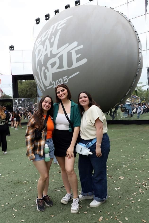 Cynthia Aguirre, Sofía Elizondo y Abril Aguilera