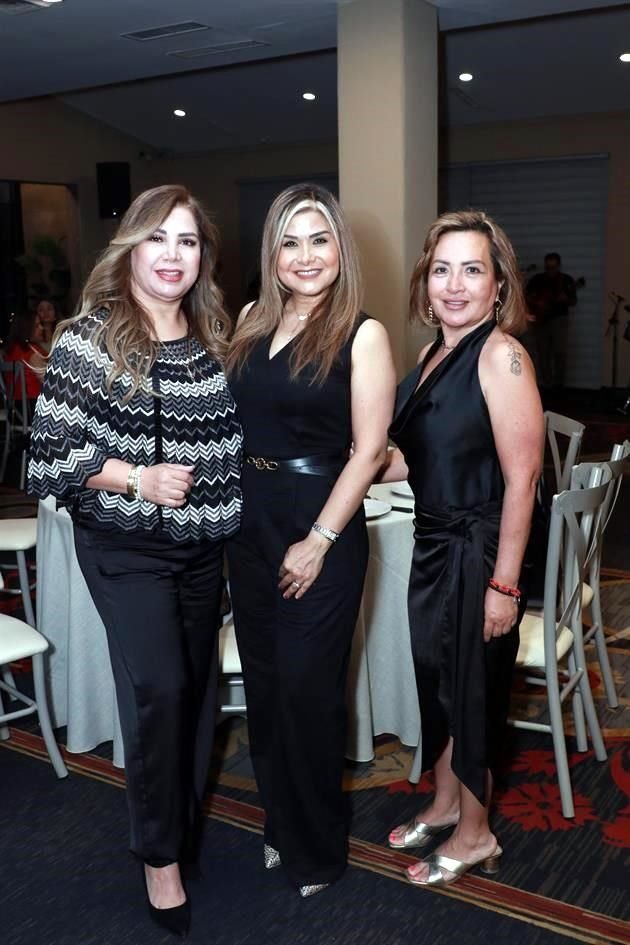 Gloria Lara, Gris García y Rosy Téllez