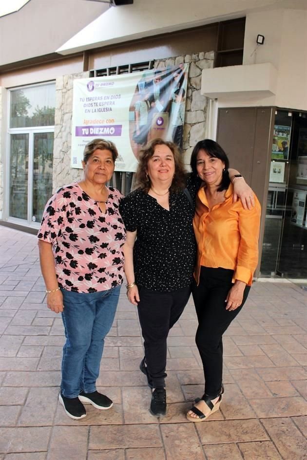 Angelina Vázquez, Elena del Hoyo y Elizabeth Quintero