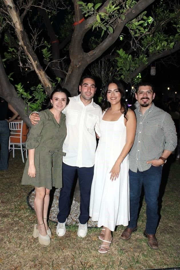 Adriana García, Gustavo Vela, Luisa Salinas y César Leza