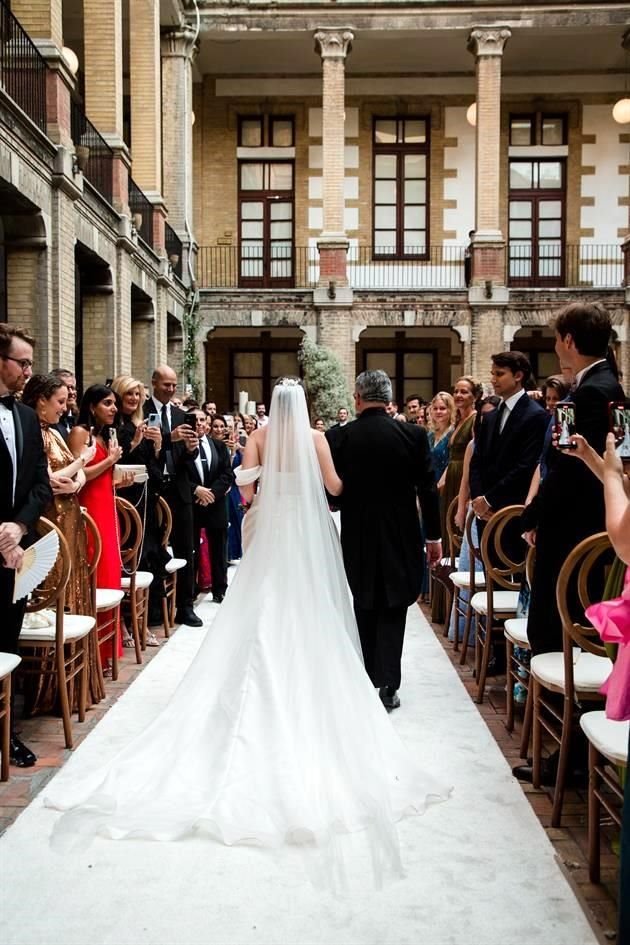 La novia con su papá, Homero Villarreal Junco