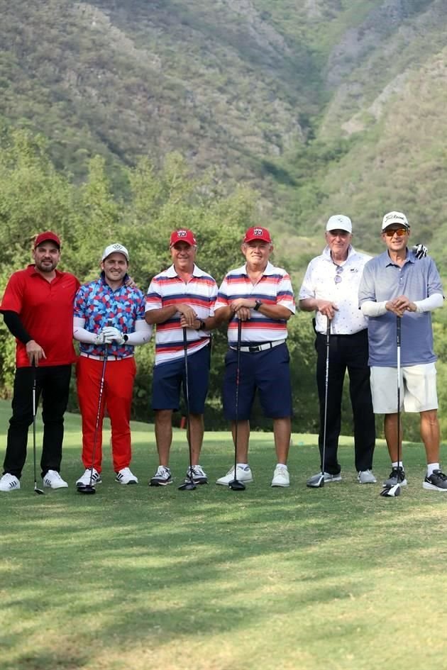 Mario García, Hermenegildo Maldonado, Óscar López, Mauro Cabello, Fernando Contreras y Víctor Elizondo