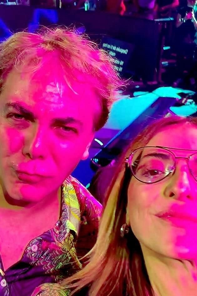 Irene Quiroga con Cristian Castro