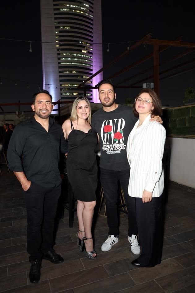 José Rodríguez, Tania Villarreal, Jorge Coo, Princesa Cavazos